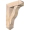 Ekena Millwork Funston Arts and Crafts Smooth Bracket w/ Offset Brace, Douglas Fir, 7 1/2"W x 24"D x 32"H BKT0806X24X32FST03SDF - alternate 1